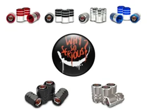 Tire Valve Caps for Car Customizable Look Style